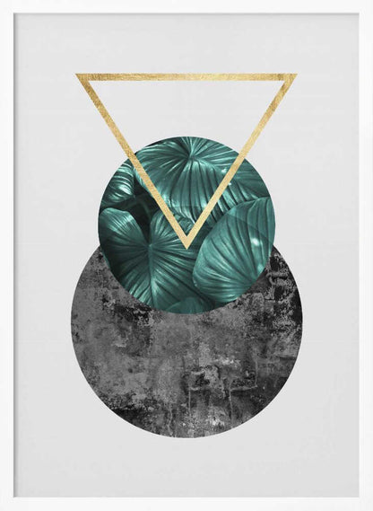 Wall art Botanical and geometric Shape