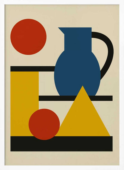 Wall art Geometric Shapes and Pitcher