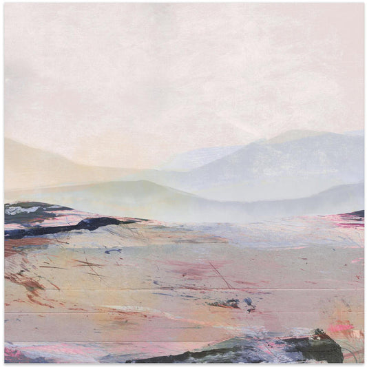 Artwork- Summer-24X24inches-In Black Floating Frame