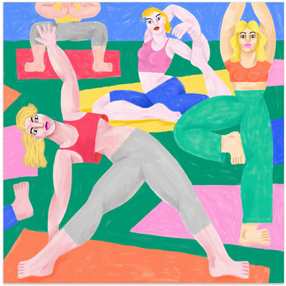  CeÃŒÂpeÃŒÂ  Yoga Ga Wall Artwork In White Floating Frame