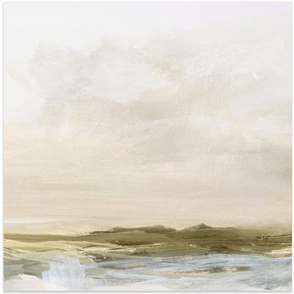  Coastal Break Wall Artwork In White Floating Frame
