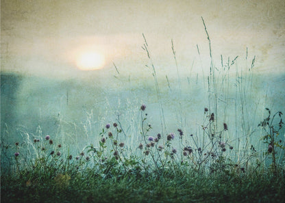  Autumn sunrise Wall Artwork In Black Floating Frame