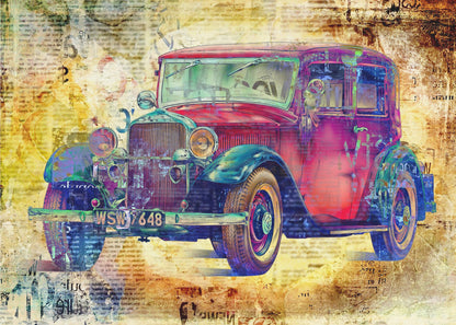 Wall art Vintage car 4