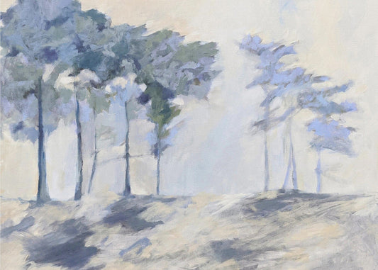 Artwork- Cypress-20X16inches-In Black Floating Frame