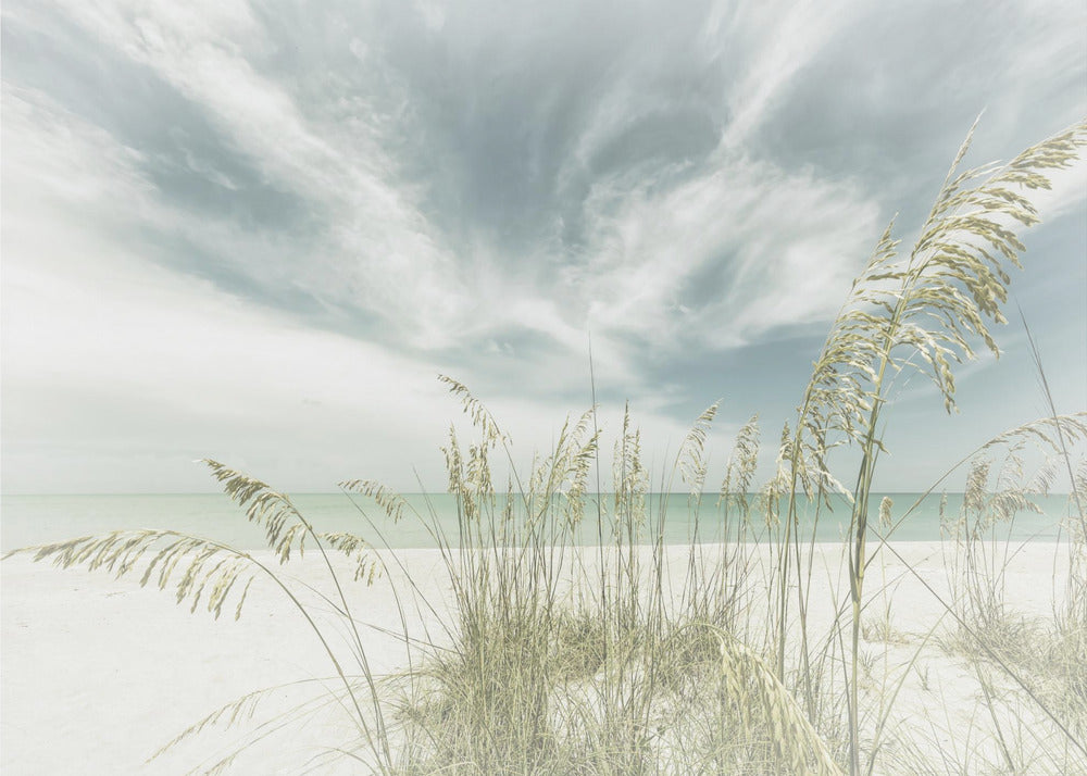  Heavenly calmness on the beach Wall Artwork In Black Floating Frame