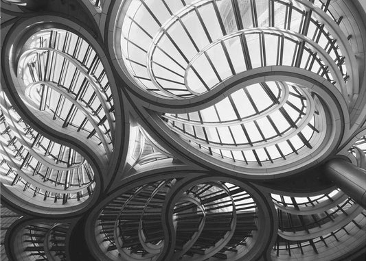 Wall art geometric entrance