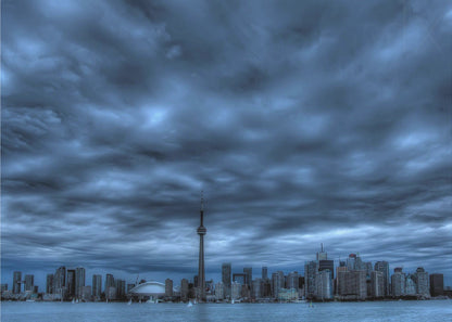  Toronto blue Wall Artwork In Black Floating Frame