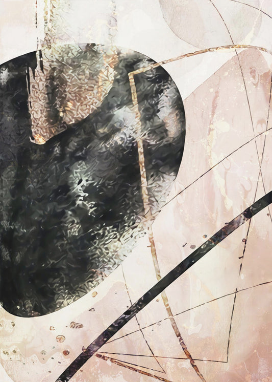 Boho art 9 Wall Artwork In Black Floating Frame