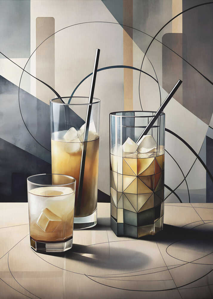 Wall art Cubist Cocktails