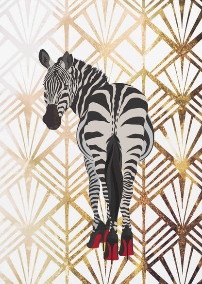 Wall art Zebra Hells Art Deco