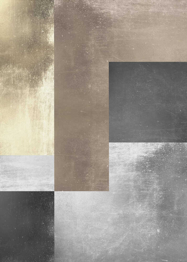 Wall art Gold and silver textures 4