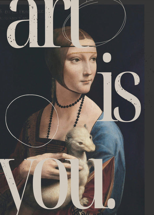 canvas prints Art is you.24X36inches- Black Frame