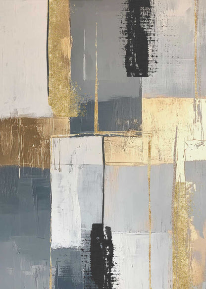 Wall art Golden Greys 3