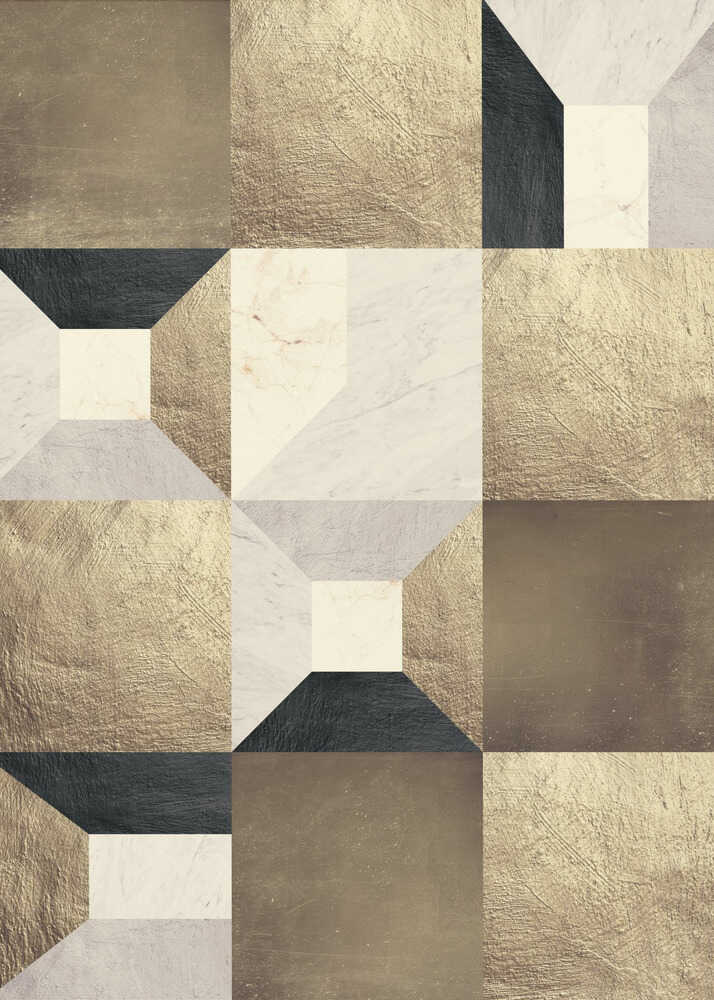 Wall art Geometric Gold Rhythm