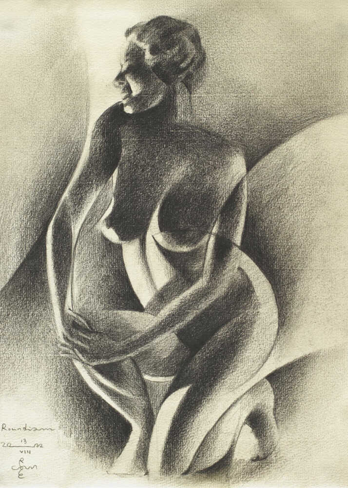 Wall art Cubist Style Nude Figure