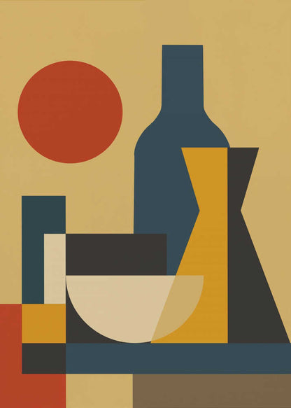 Wall art Geometric Still Life Composition 02