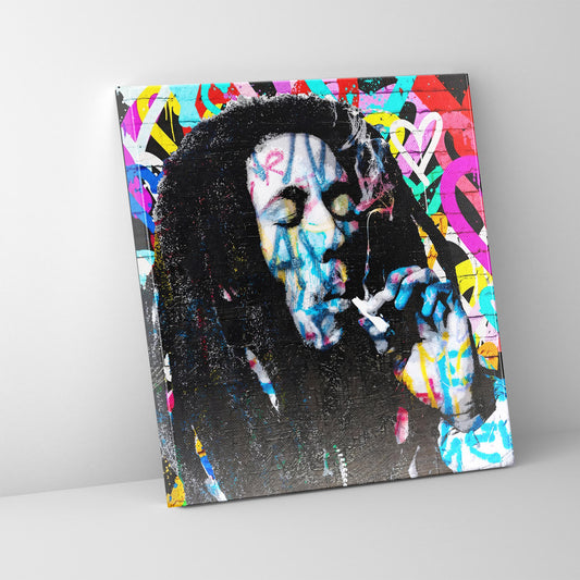 sample wall art bob marley