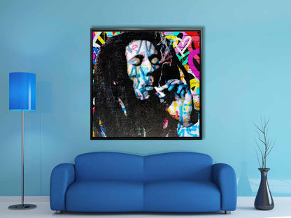 sample wall art bob marley
