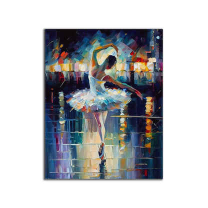 Ballet Dancer -Fine Art Canvas Print-  RGB varnish