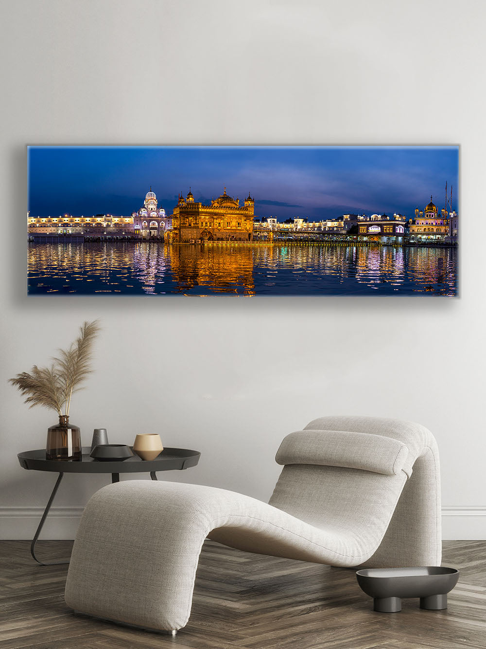 Canvas Print of the Golden Temple -Wall Decor Skyline-RGB varnish