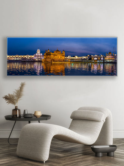 Canvas Print of the Golden Temple -Wall Decor Skyline-RGB varnish