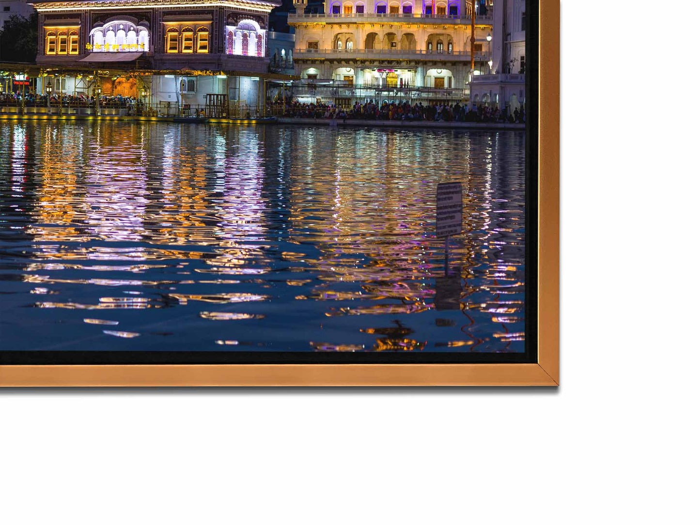 Canvas Print of the Golden Temple -Wall Decor Skyline-RGB varnish