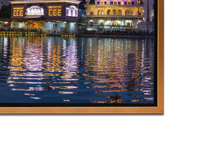 Canvas Print of the Golden Temple -Wall Decor Skyline-RGB varnish