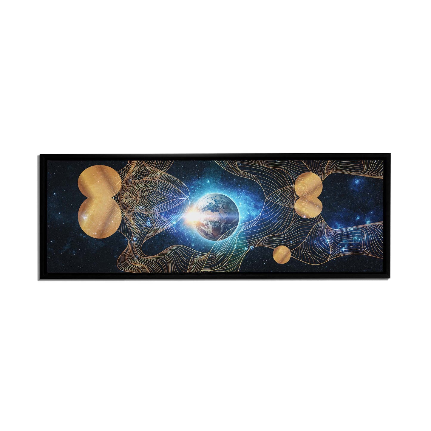 Canvas Print-Abstract Earth Composition-Gold varnish-Wall art