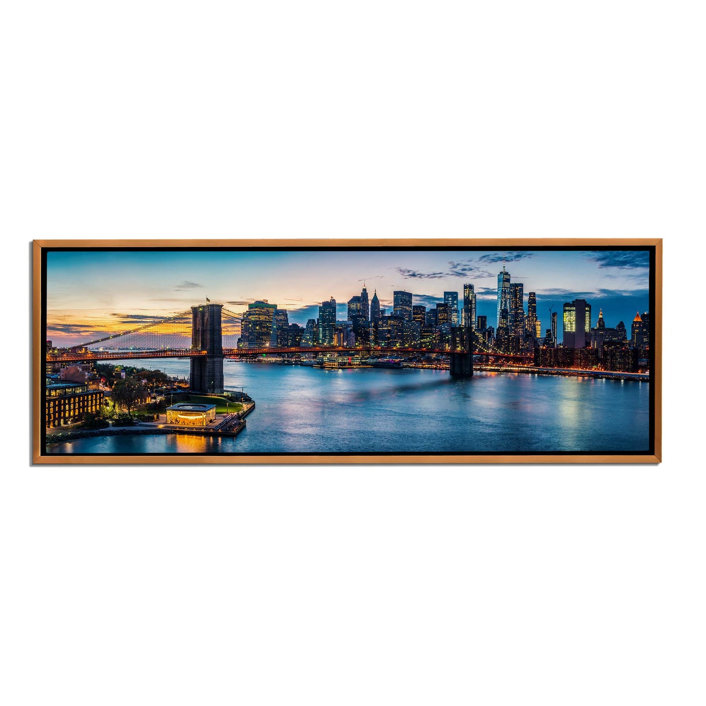 Cities Skylines-NYC Sunset Bridge-Wall Decor