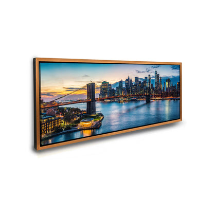 Cities Skylines-NYC Sunset Bridge-Wall Decor